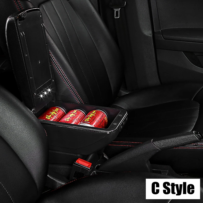 Подлокотник для VW Golf 6 08 13 Mk6 Jetta 5 2006 2011 Vento Wagon двухслойный поворотный центральный