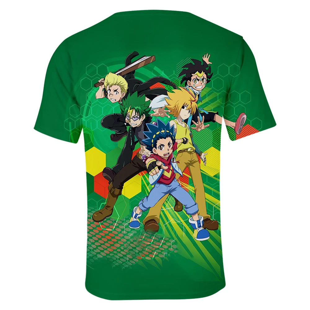 Beyblade Burst Evolution полиэстер мужские летние с коротким рукавом новая футболка тренд повседневная с коротким рукавом Harajuku уличная