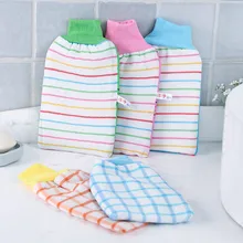 Hot Sales Bath Towel Double-Sided Color Thick Double Layer Stripes Dull Polish Gloves Decontamination Adult Strong Bath Useful P