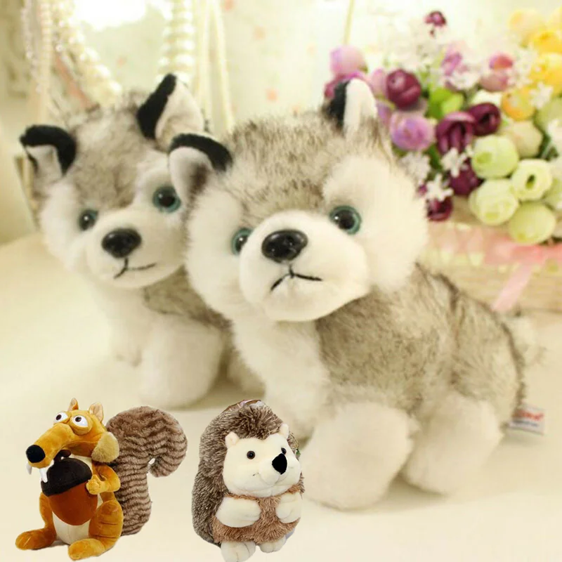 

Dog Squirrel Hedgehog Stuffed Plush Toy The Kawaii Simulation Husky Dog Plush Toy Birthday Gift Baby Kids Stuffed Toy
