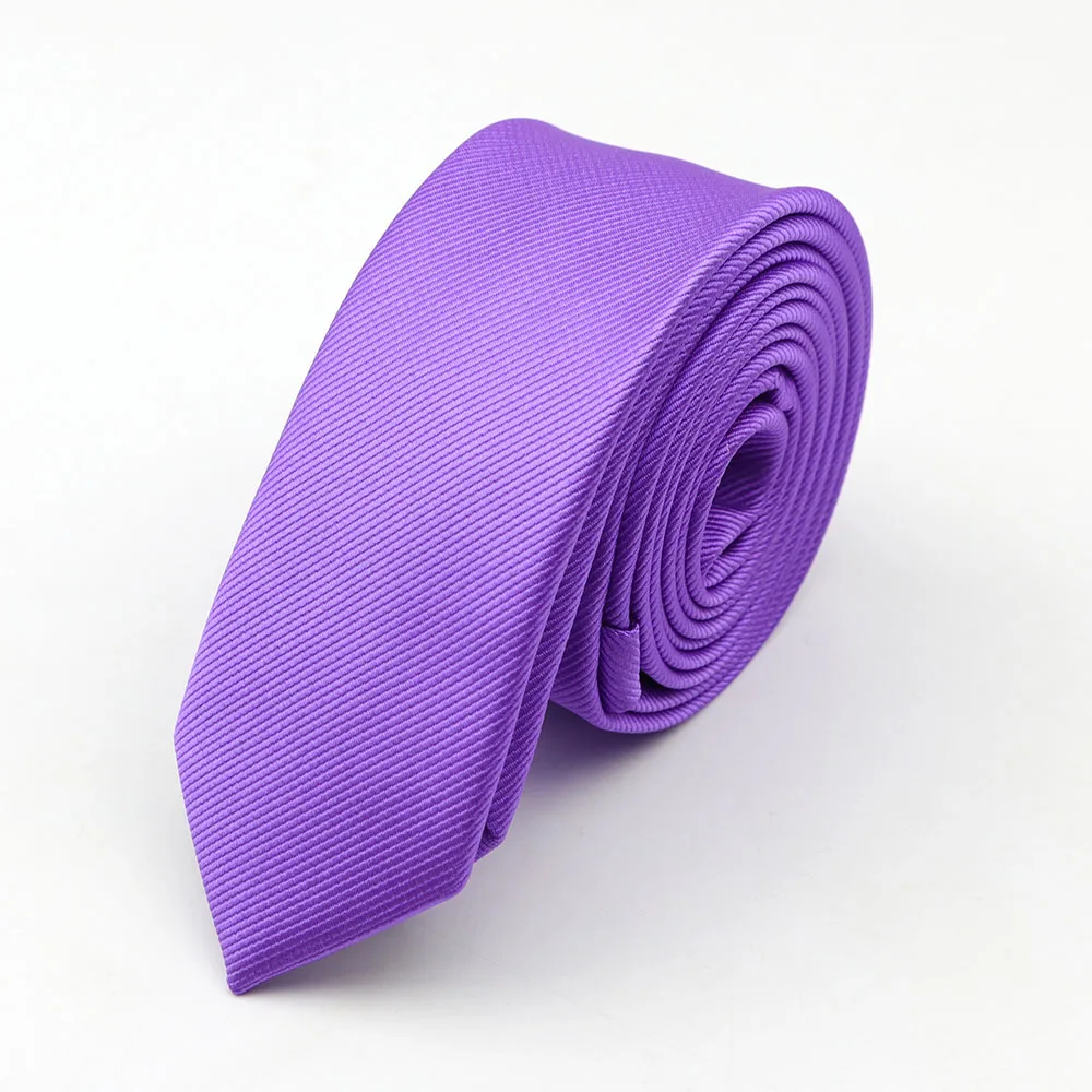 Мужские Галстуки Новые Классические однотонные галстуки 5 см обтягивающие жаккардовые деловые мужские аксессуары для галстуков повседневная одежда галстук свадебный подарок - Цвет: 12