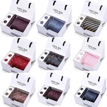 

Gravatas Para Homens Men's Tie Spot Gift Box 5 Pieces Suit Group Tie Business Dress Wedding Tie Manufacturer Wholesale Custom