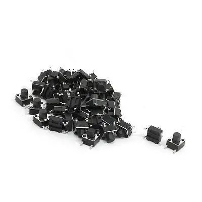 

47PCS DIP 4 Terminals Momentary Push Button Tactile Switch 6x6x6.5mm