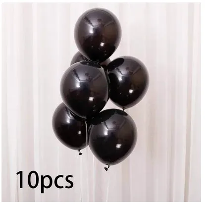 10pcs Mini Mickey Minnie Head Foil Balloons Kids Cartoon Classic Toys inflatable Helium Balloon Birthday Party Decor Supplies - Цвет: 10pcs black