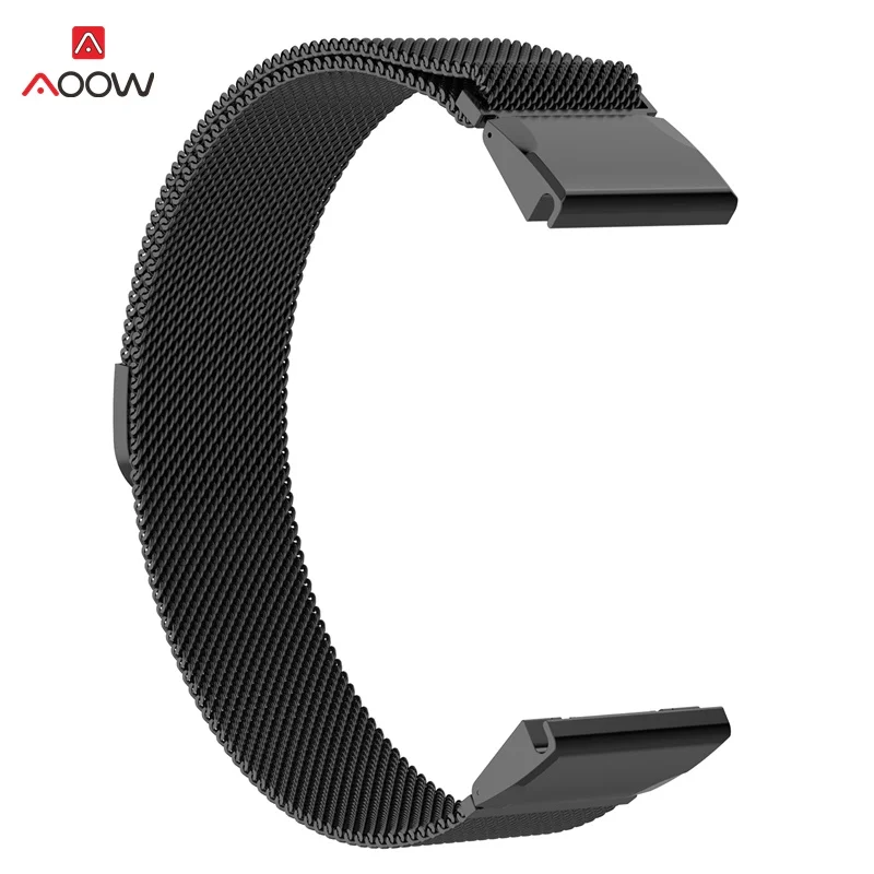 26 мм 22 мм 20 мм Миланский ремешок для часов Garmin Fenix 6X5X5 5S Plus HR Forerunner 935 часы Quick Release Easy fit ремешок на запястье