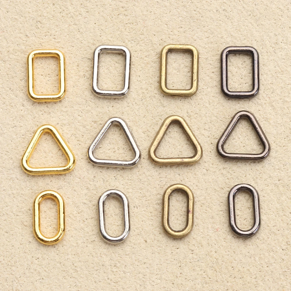 Mini Metal Buckle Doll Bag doll accessories doll clothes accessories plush doll accessories doll bag toys 20Pcs Tri-glide Buckle Oval/Square/Triangle Buttons Doll Luggage Hardware Parts DIY Accessories