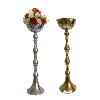 

10 PCS Flower Vase Metal Flowers Stand Rack Wedding Table Centerpiece Pillar Floor Pot Event Road Lead For Party Home Decoration