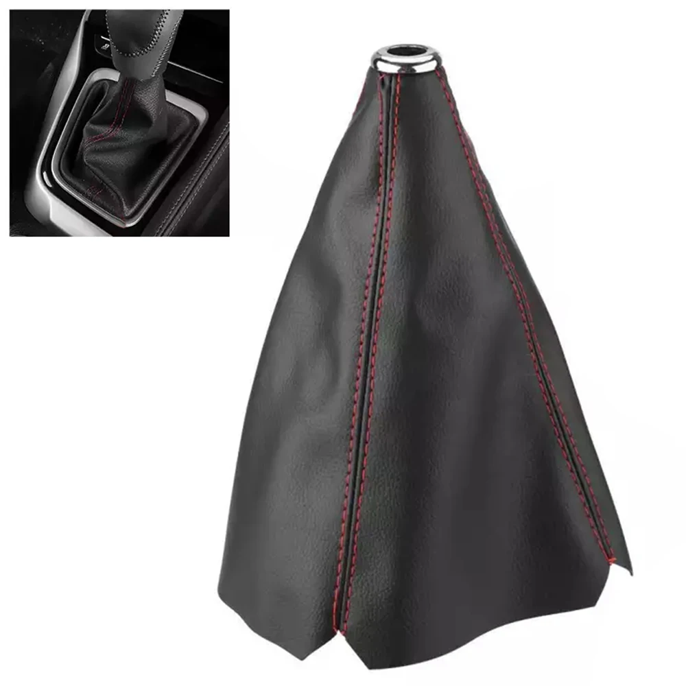 Car Gear Shift Collars PU Leather Universal Car Gear Collars Auto Car