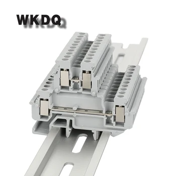

Din Rail Terminal Blocks 10pcs MBKKB 2.5 Double-Level With 2 Level 4 Conductors Connector Screw Terminal Blocks