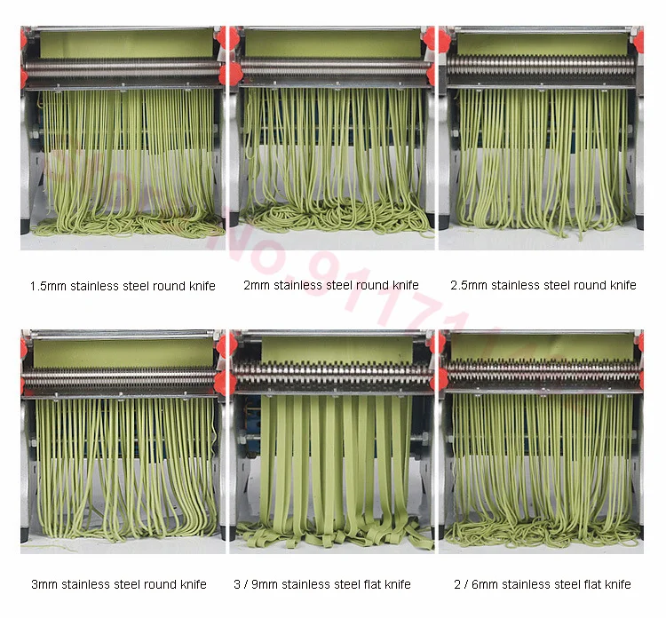750W 220mm Wide Commercial Electric Noodle Pressing Machine Stainless Steel Pasta Maker Multifunctional Noodle Rolling