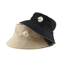 Высококачественная повседневная Рыбацкая шляпа с вышивкой хризантемы для мужчин и женщин, уличная рыболовная Кепка, Панама, Панама, кепка EXO GD pmo