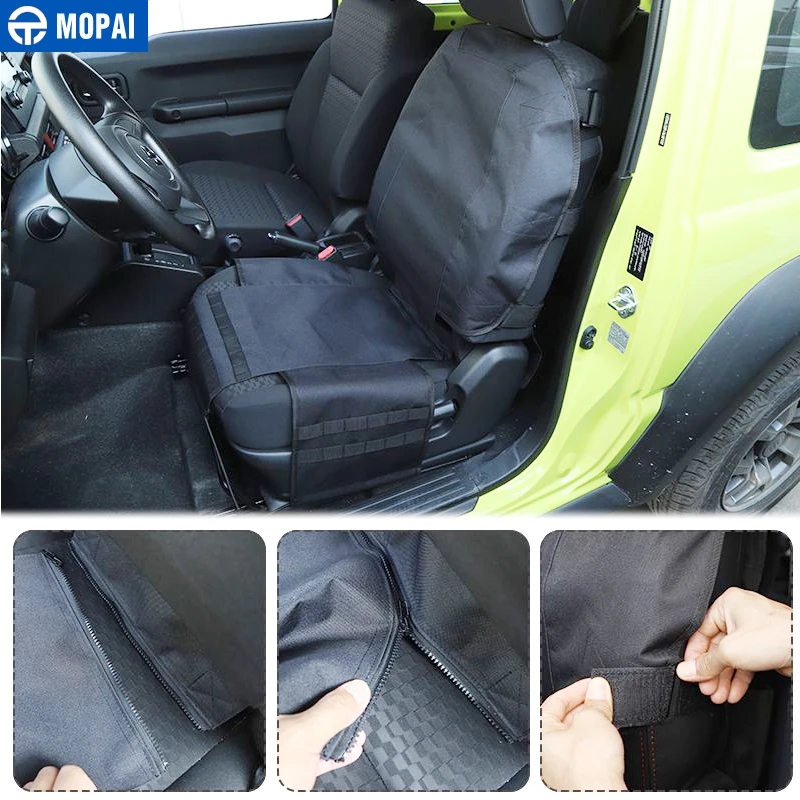 MOPAI Stowing Tidying for Wrangler Car Seat Storage Bag Organization for Jeep Wrangler TJ JK JL JT Universal Accessories