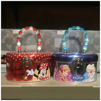

Original Shanghai Disneyland Park Frozen Elsa Anna Berry Cream Soft Sweets Minnie Portable Iron Box Storage Box X5486
