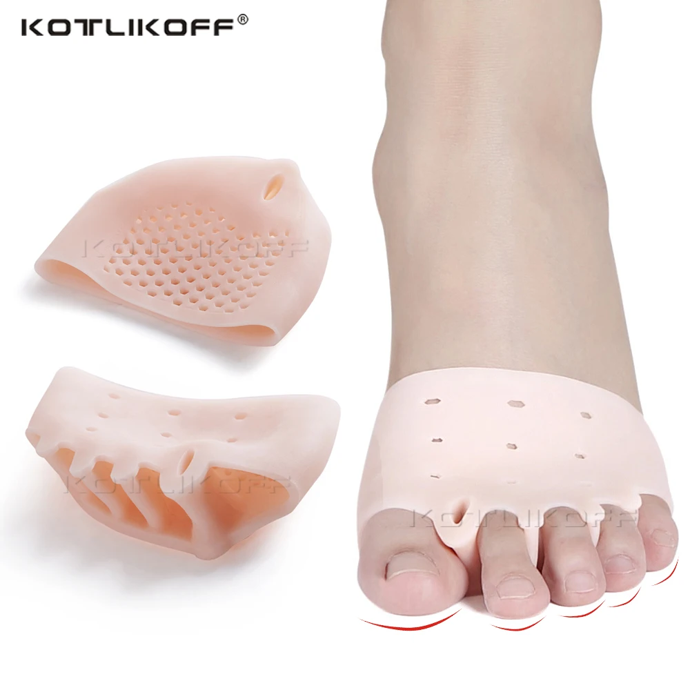 Insoles Forefoot Pads for Women High Heel Shoes Foot Blister Care Toes Insert Pad Silicone Gel Insole Pain Relief Separator
