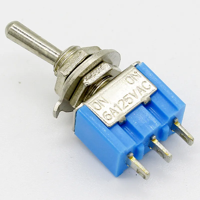 10pc/LOT Blue Mini MTS-102 3-Pin SPDT ON-ON 6A 125VAC Miniature Toggle Switches 60 kva generator Electrical Equipment & Supplies