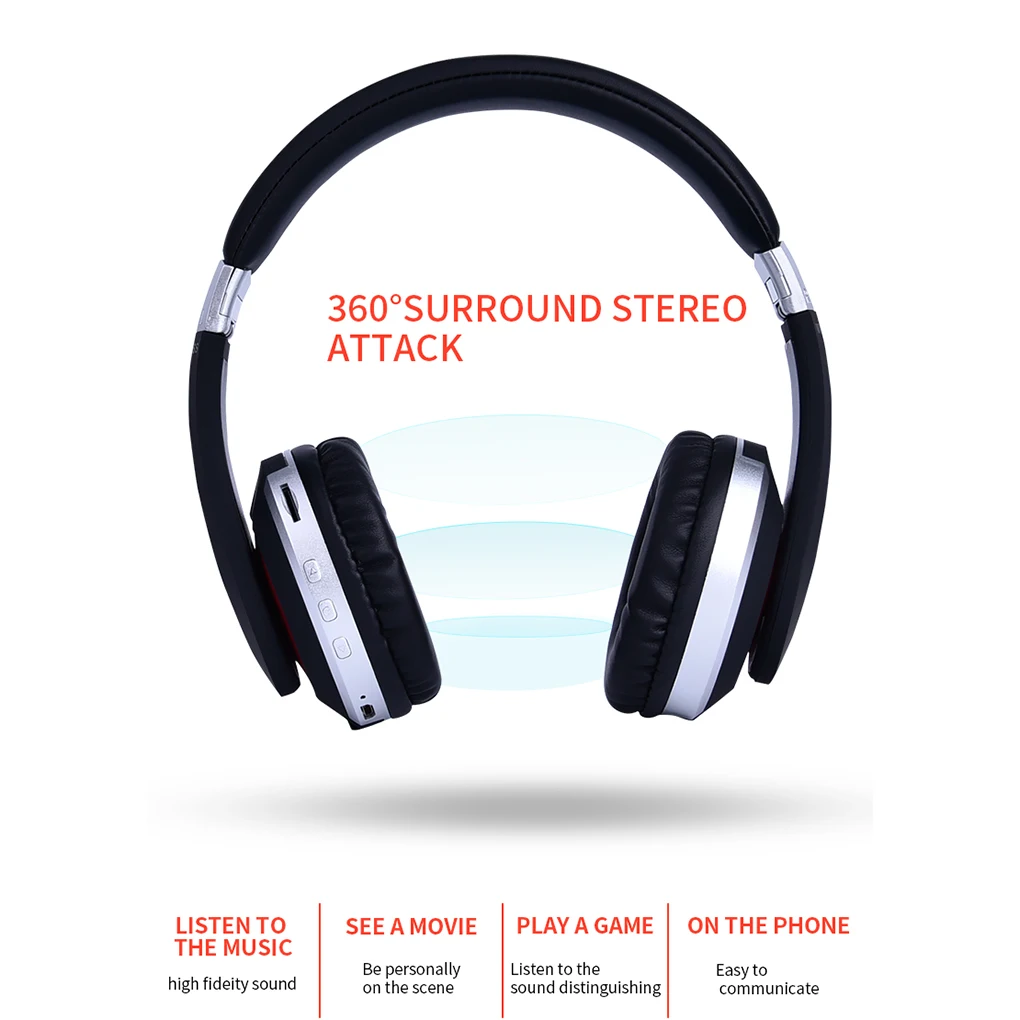 MH7 Беспроводные наушники с шумоподавлением Bluetooth 5,0 складывающиеся наушники Складные стерео игровые наушники
