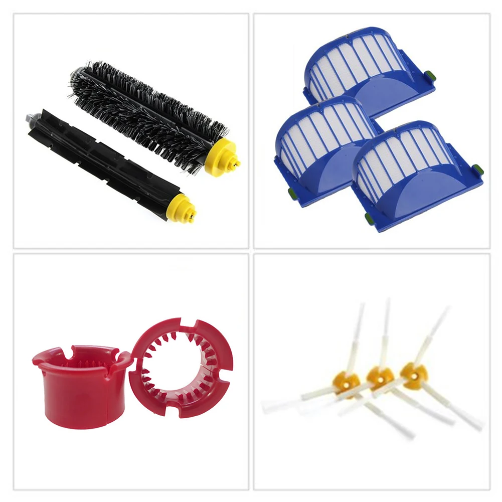 Kehr Roboter-staubsauger Zubehör Kunststoff Pinsel Filter Nachschub Teile Ersatz Pinsel Kit Für IRobot Roomba 600 Serie Kehr Roboter-staubsauger Zubehör Kunststoff Pinsel Filter Nachschub Teile Ersatz Pinsel Kit Für IRobot Roomba 600 Serie