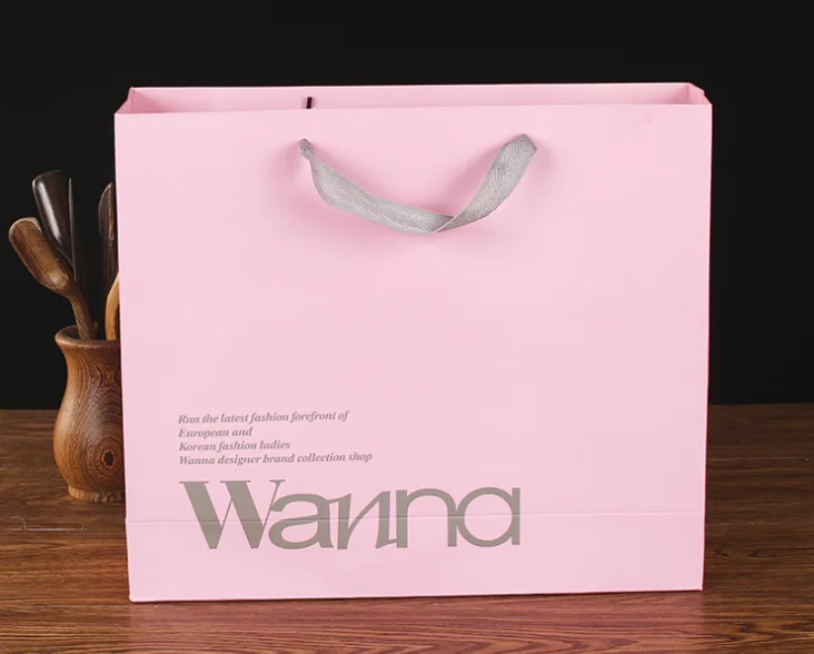 Luxury Shopping Designer Paper Bags For Sale Custom 300gsm Paper - Main Image