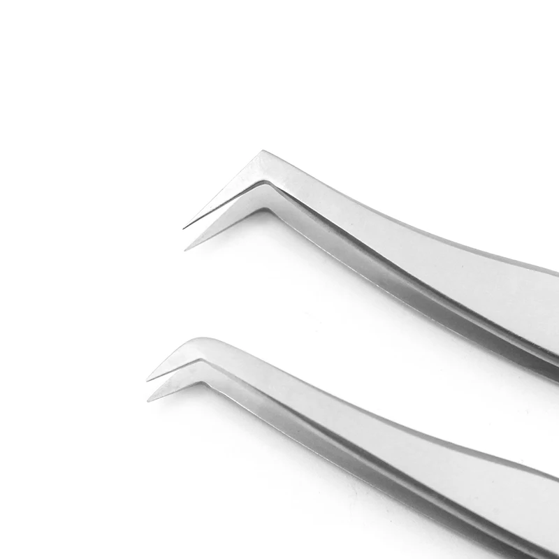 Stainless Steel Eyelashes Tweezer Anti-static Non-magnetic 3D Volume Eyelash Extension Tweezer Makeup Tool 6