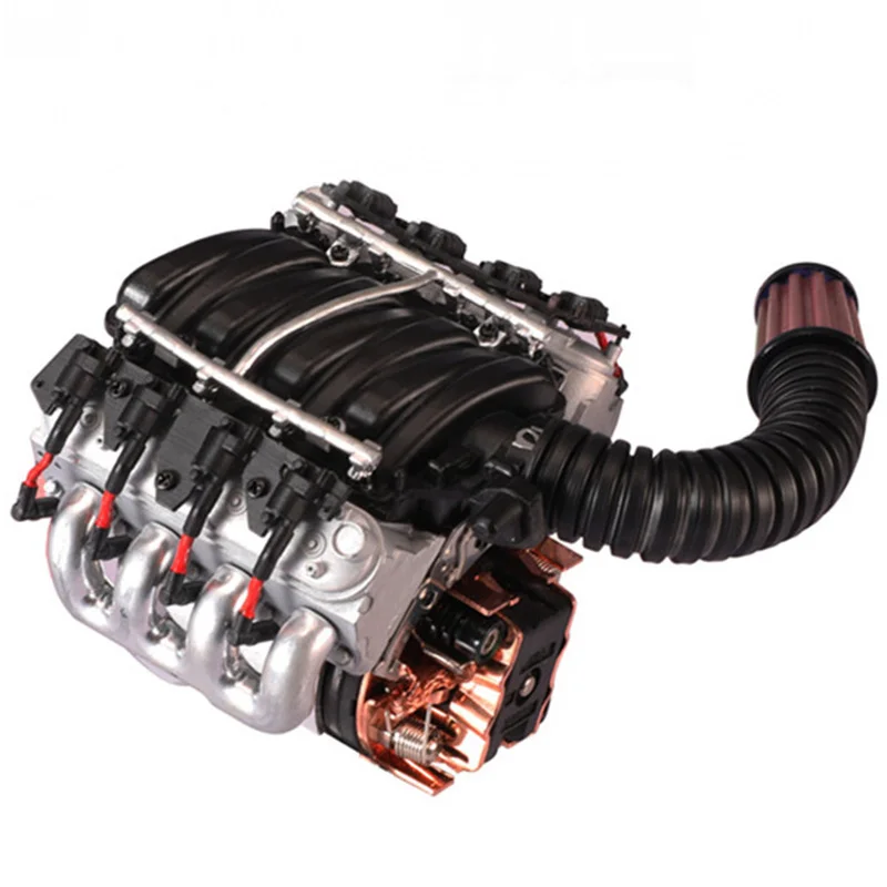 Simulate V8 6,2 двигатель Вентилятор охлаждения радиатора для 1/10 Rc Гусеничный автомобиль Traxxas Trx4 Defender осевой Scx10 Rc4Wd D90 D110