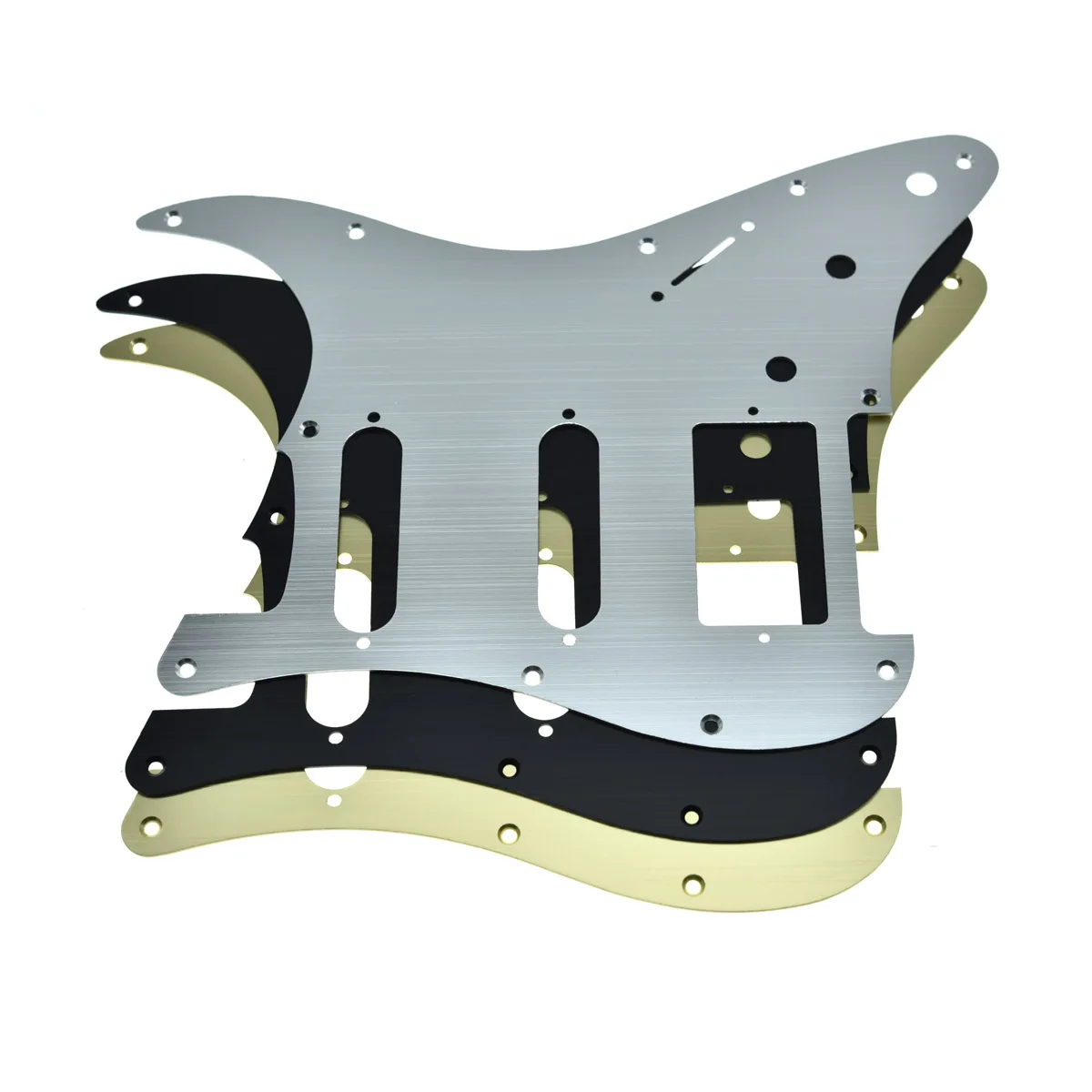 

Dopro 11-Hole Aluminum Anodized Modern Style Strat HSS Guitar Pickguard Scratch Plate Fits American/Mexican Fender