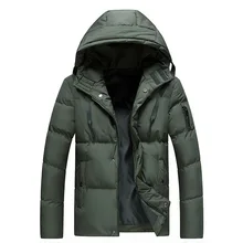 Зимняя новая стильная повседневная куртка с хлопковой подкладкой, одежда в Корейском стиле, ветронепроницаемая приталенная Мужская куртка с капюшоном большого размера