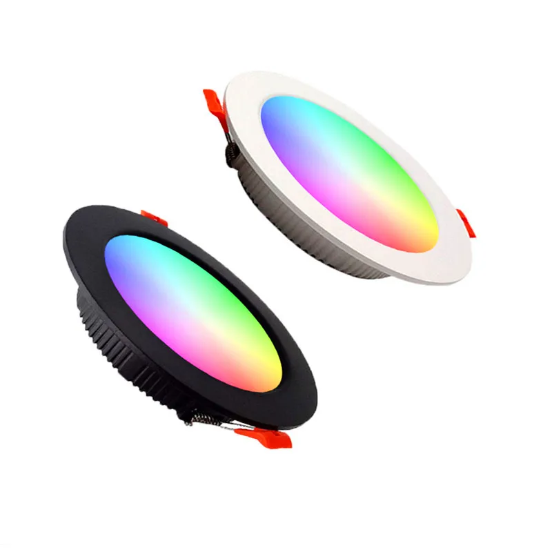 LED Down light 9W RGB with Remote Control Dimmable Spot Lamp Waterproof 220V Ceiling Recessed Downlights led downlight,recessed ceiling spotlight,ceiling lamps
