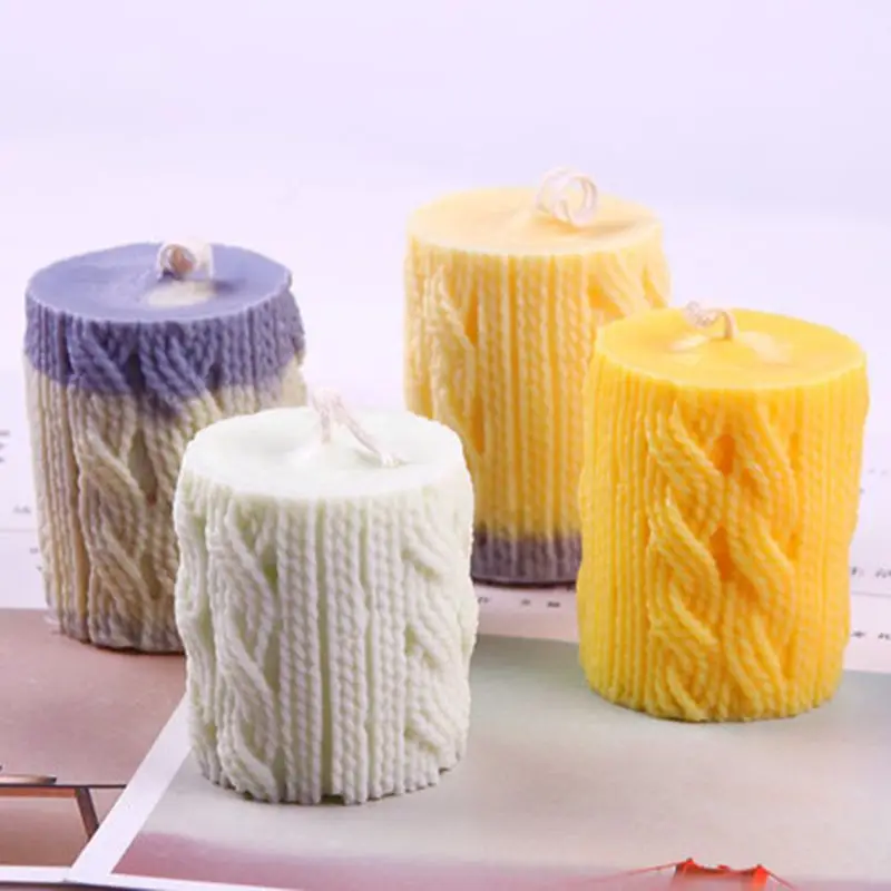 3D Силиконовые Арома свечи плесень свечи гипсовая глина «сделай сам» Торт Шоколад Декор
