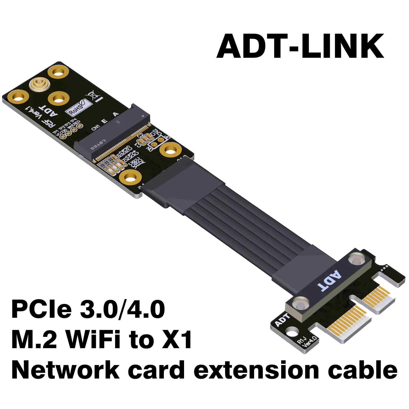 PCI-E 4 0 PCIe X1 карта адаптера удлинителя для M.2 Ngff Key AE беспроводная сетевая