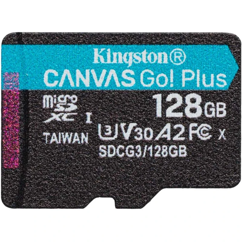Карта памяти microSDXC UHS I U3 KINGSTON Canvas Go! Plus 128 ГБ 170 МБ/с Class 10 SDCG3/128GBSP 1 шт.|Карты памяти| |