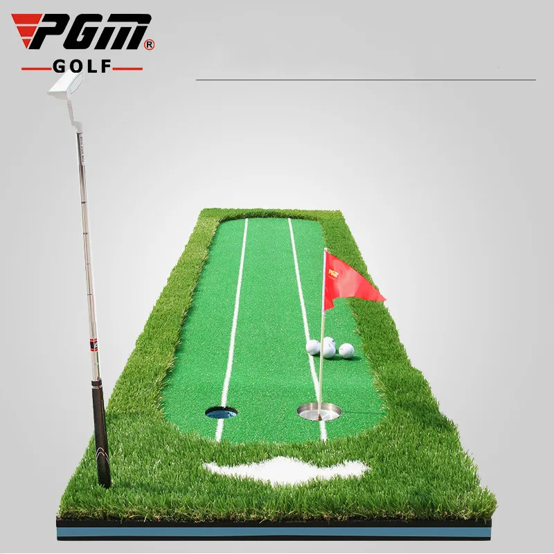 

PGM Green Golf Push Driver Golf Practice Green Indoor and Outdoor Putting Practice 0.75*3m GL009