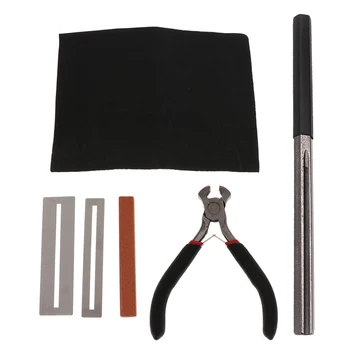 

Guitar Repair Tool Kit Fret Crowning File+Grinding Stone+Pliers+Fret Guard