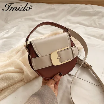 

Design Mini PU Leather Saddle Bags for Women 2020 Crossbody Shoulder Messenger Bag Female Handbags Solid Color Cross Body Bag