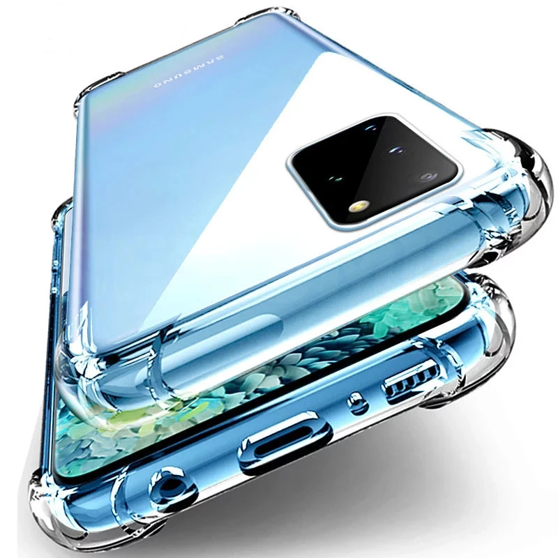 A prueba de golpes caso de teléfono para Samsung Galaxy A50 A51 A70 A71 A10 A30 S8 S9 S10 S10e S20 S21 más S21 Ultra de silicona caso de la cubierta