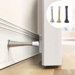 Durable Windproof Spring Door Stopers Child Safety Anti Pinch Door Stops Decorative Plugs Protect Doors Walls Household Hardware