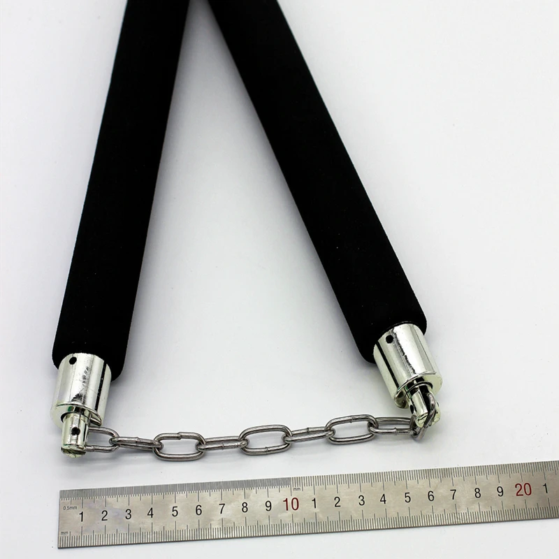 Для начинающих единоборств Nunchakus оружие Пена металлическая цепь безопасная губка кунг-фу Nunchucks для дропшиппинг