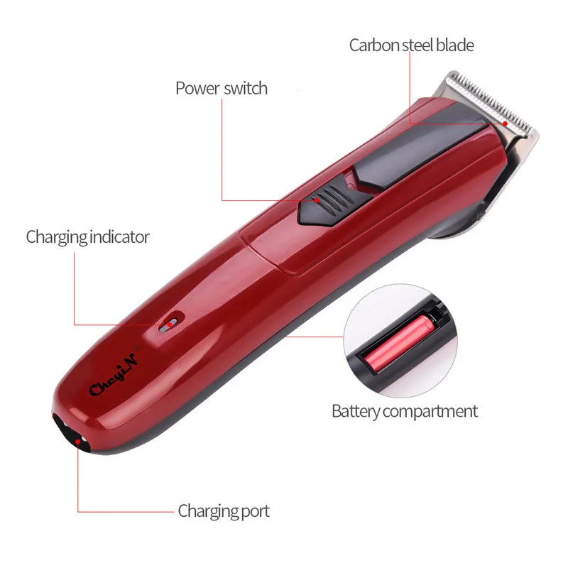 220V Household Electric Hair Clipper Cordless Kids Hair Trimmer Carbon Steel Blade Men Shaver Hair Cutting Machine Haircutter 31