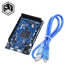 Para arduino duemilanove duemilanove do braço 2012 r3 da versão do braço principal sam3x8e 32-bit braço Cortex-M3/mega2560 r3 com cabo