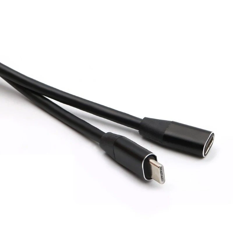 Type C USB 3,1 мужчин и USB-C женщин для расширения данных Кабельный УДЛИНИТЕЛЬ шнур 1 м черный для Macbook Tablet мобильный телефон htc type-c кабель