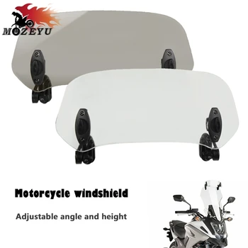 

New Motorcycle Adjustable Windshield Extension Wind Deflector For KAWASAKI ER6F ER-6F Z750S ZX-6 ZX10R ZX12R ZX6R ZX636R ZX6RR