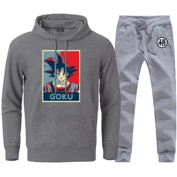

Fashion Dragon Ball Print Hoodies Streetwear Pants for Man Autumn Spring High Quality 2 Pieces Sets Tracksuits Hooded Pullovers