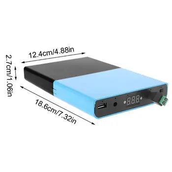 

USB 5.5x2.1mm 12V-24V Output 12x 18650 Batteries DIY Power Bank for Laptop Phone