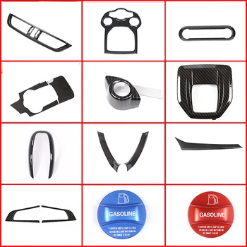 

Carbon Fiber Style Car Center Control steering wheel decoration Interior Accessories For Alfa Romeo Giulia 2017 2018