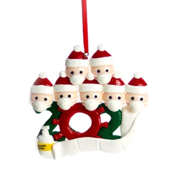 

DIY Name Blessings Soft Clay Mask Snowman Christmas Tree Hanging Pendant 7 Pieces