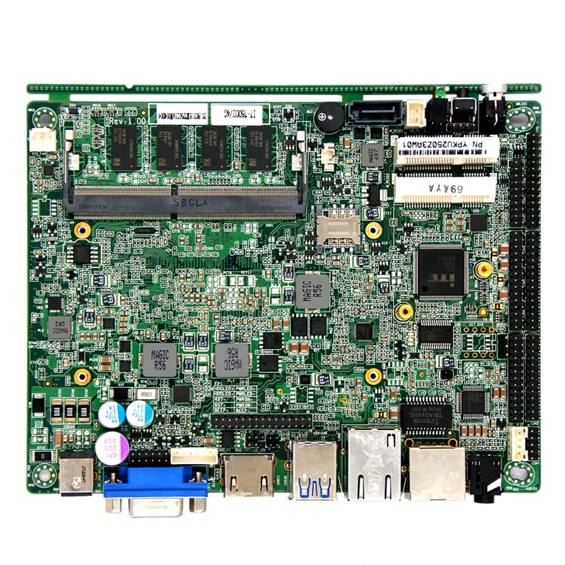 Мобильный Kaby lake u 3865u Z 3.5 дюймовые Материнские платы на плате 4 Гб ddr4 2 порта lan