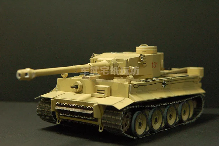 1:35 Scale German WW2 Panzerkampfwagen VI Ausf. E Tiger Tank PAPER Model KIT Handmade Toy Puzzles