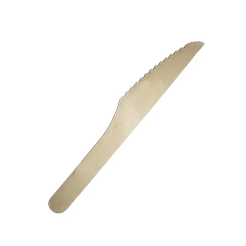 100 шт натуральный деревянный нож для масла одноразовый нож для джема кухонные ножи столовые приборы для ресторана нож для ужина Черные ножи для стейка