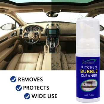 

30ml Auto Car Cleaner Car Interior Seat Sofa Cleaner Leather Cleaner Repair Foam Cleaner Automobile Wash Maintenance Spray