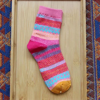 

Multi-Color Fashion Unisex Stripe Cotton Socks Women Socks green, black, orange, pink, yellow