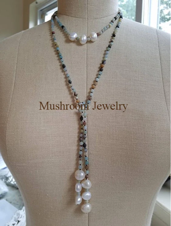 

Винтажное ожерелье из натурального пресноводного жемчуга